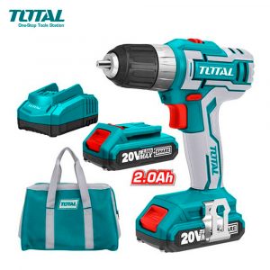 Taladro Percutor 20v, Marca Total.
